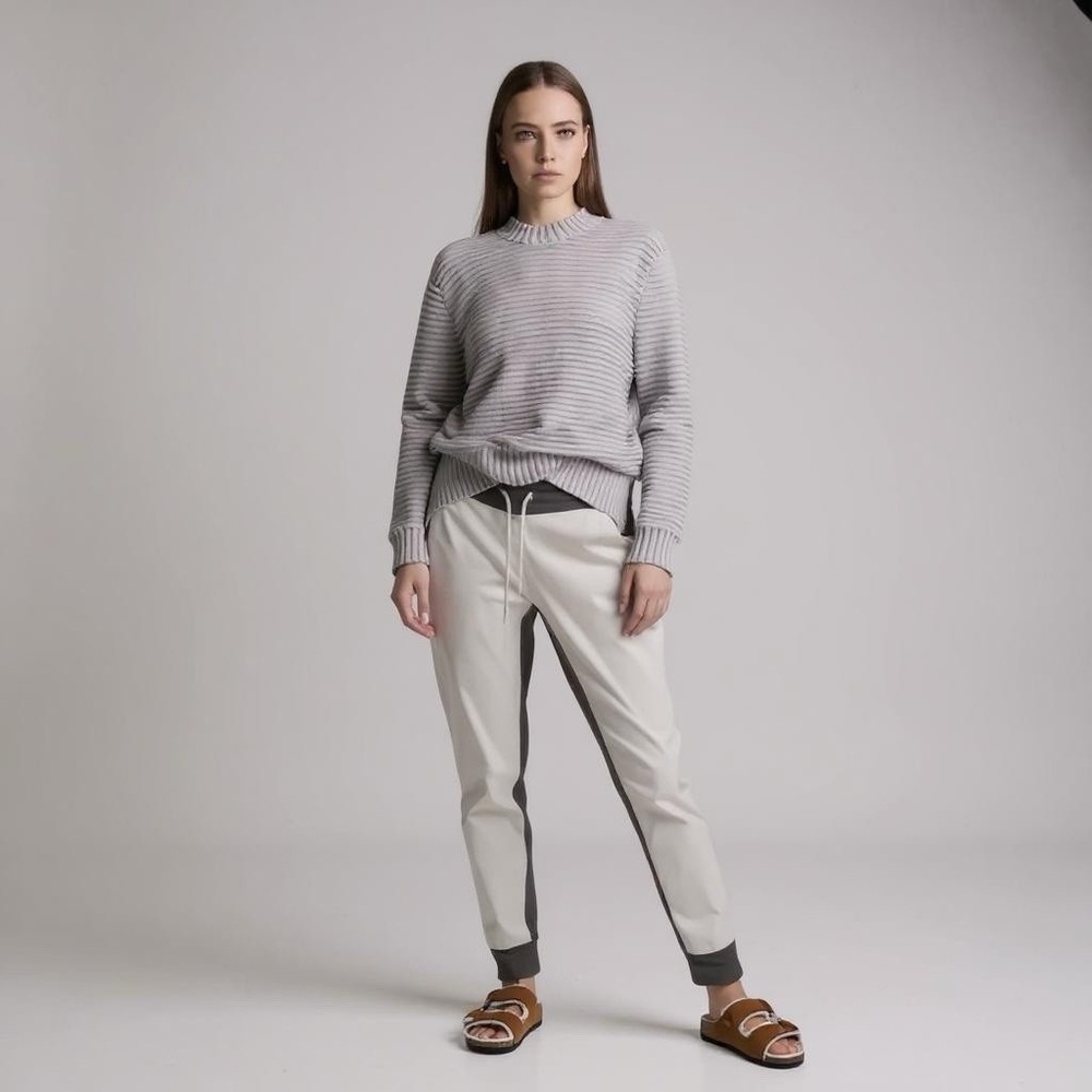 Varley Valley Pant Moonstruck Charcoal Beige Sweatpants XS